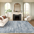 Vintage beige living room rug