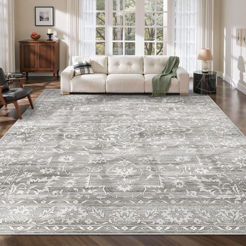 Washable Neutral Soft Rug