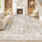 Washable Neutral Soft Rug