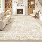 Washable Neutral Soft Rug