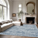 Vintage beige living room rug