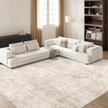 Art&Tuft Washable Abstract Block Styled Indoor Area Rug - Anti-Slip Backing, Stain-Resistant, Soft-Step Modern Minimalist Rug for Living Room, Bedroom Decor, Room Accessories