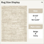 Vintage beige living room rug