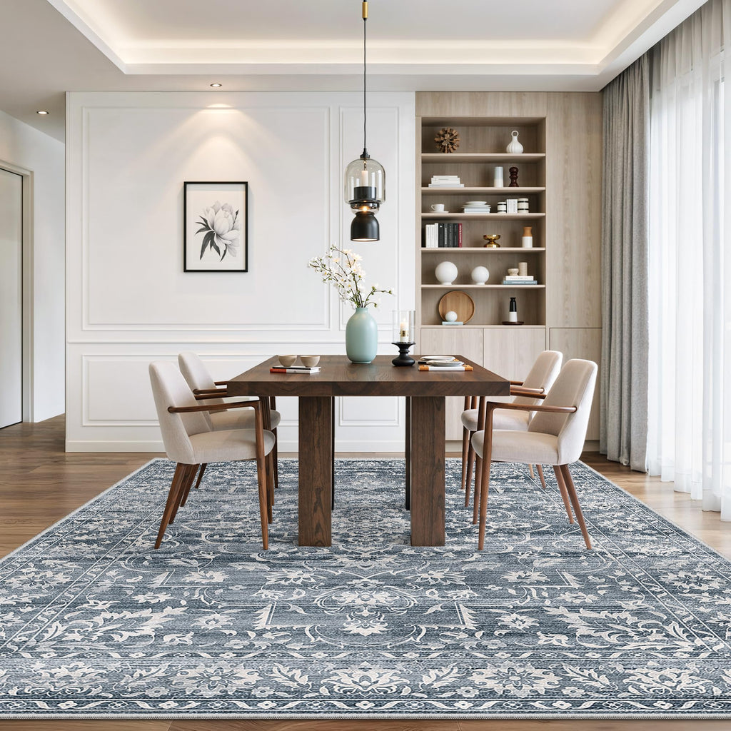 Washable Neutral Soft Rug
