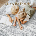 Vintage beige living room rug
