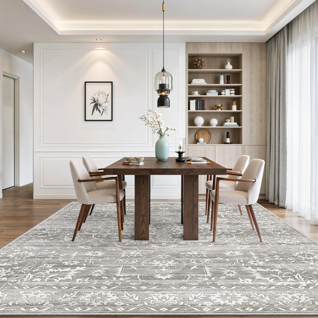 Washable Neutral Soft Rug