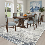Vintage beige living room rug