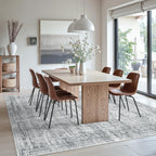 Vintage beige living room rug