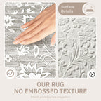 Washable Neutral Soft Rug