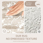 Washable Neutral Soft Rug