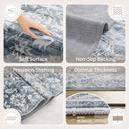 Washable Neutral Soft Rug