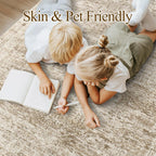 Vintage beige living room rug