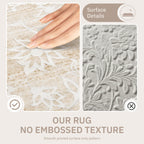 Washable Neutral Soft Rug