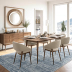 Vintage beige living room rug