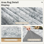 Vintage beige living room rug