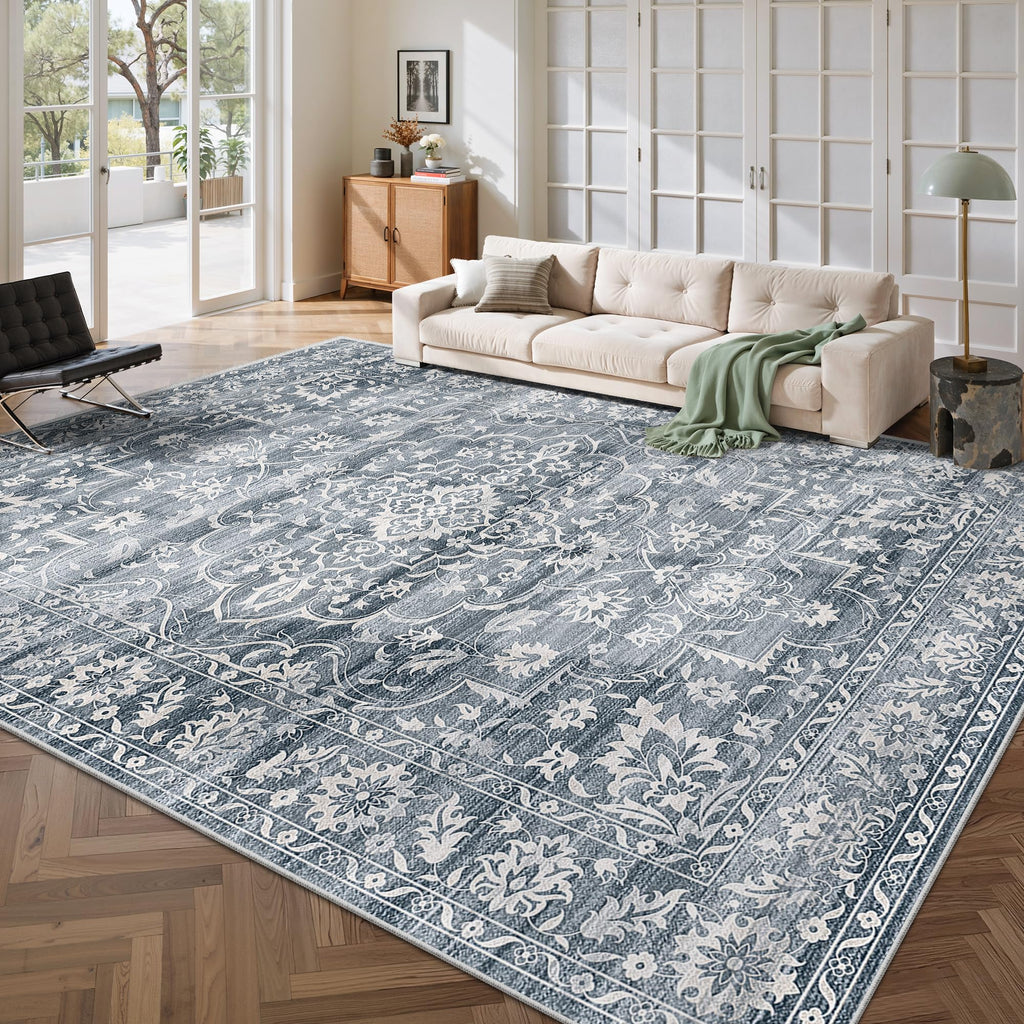 Washable Neutral Soft Rug
