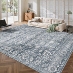 Washable Neutral Soft Rug