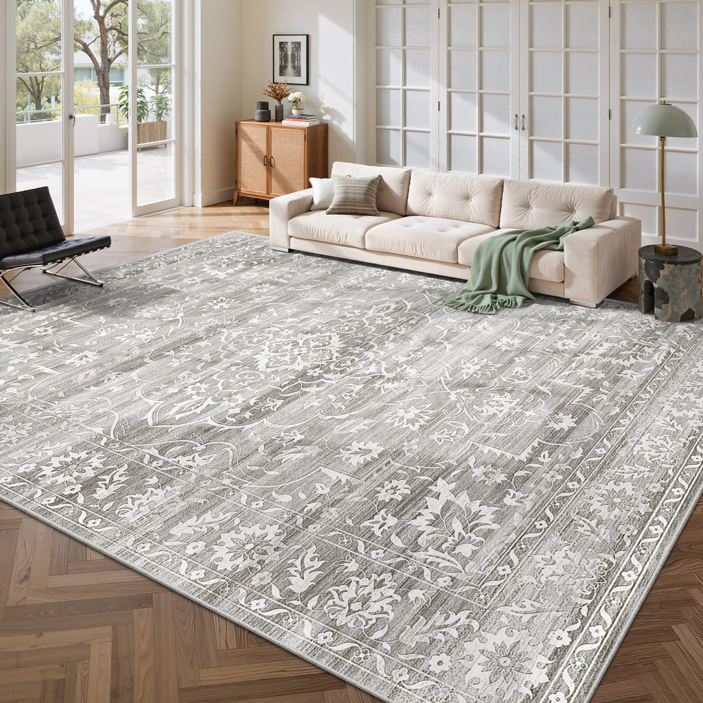 Washable Neutral Soft Rug