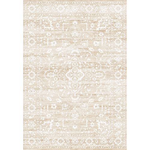 Washable Neutral Soft Rug