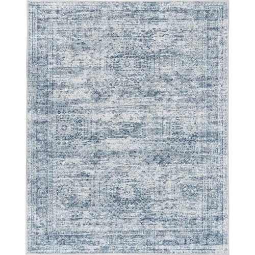 Vintage beige living room rug