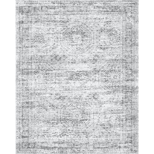 Vintage beige living room rug