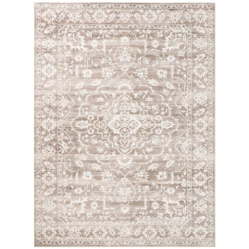 Washable Neutral Soft Rug